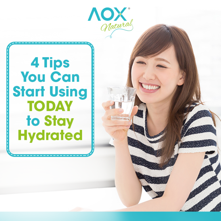 4 Tips You Can Start Using TODAY to Stay Hydrated AOX