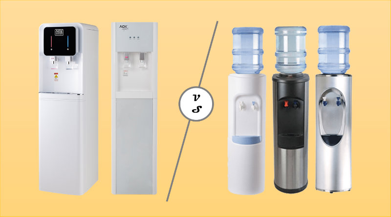 Pipe in or water bottle dispenser