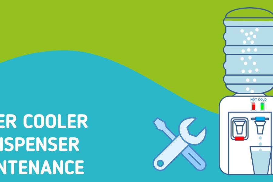 water cooler maintenance illustration