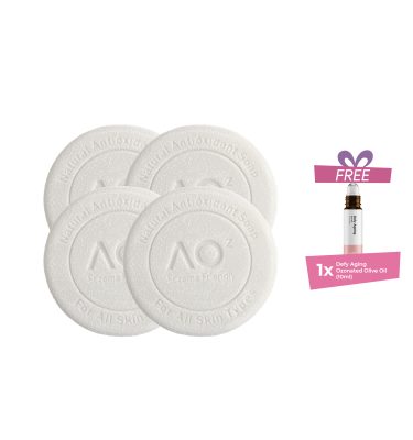 4x NAS-100 Natural Antioxidant Soap W/Bubble Mesh [FREE: 10ML DEFY AGEING OIL]